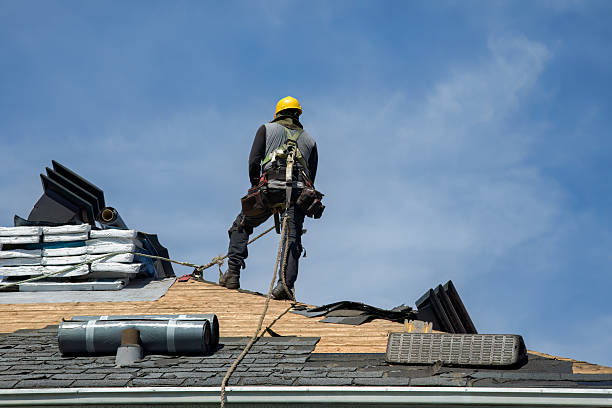 Professional Gutter Installation technician working in Valley View, PA